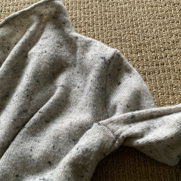 Gray Blue Mock Neck Turtleneck Merino Wool Mix Sweater Madewell XS - Picture 6 of 7